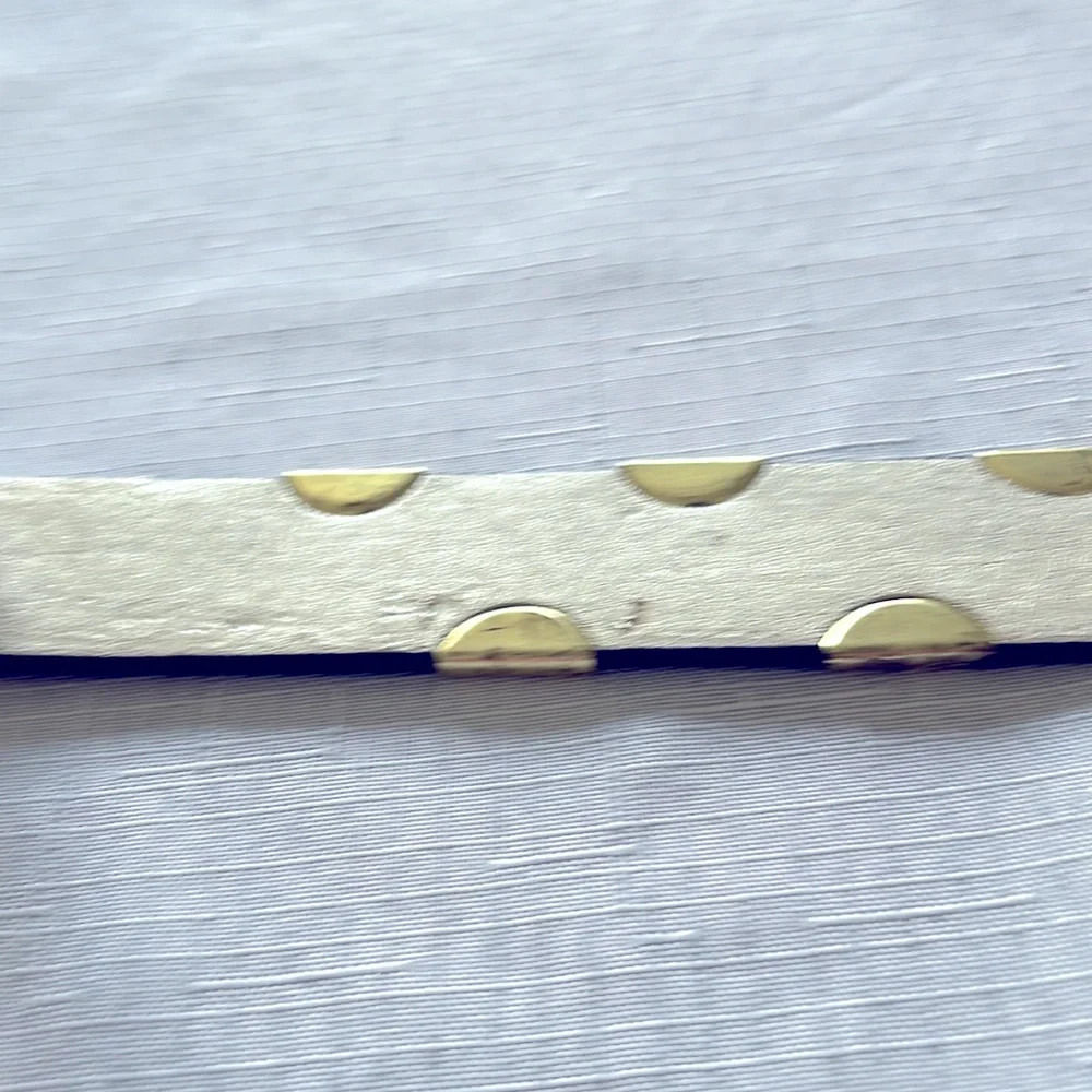 BLACK BELT WITH METALLIC GOLD STUDS